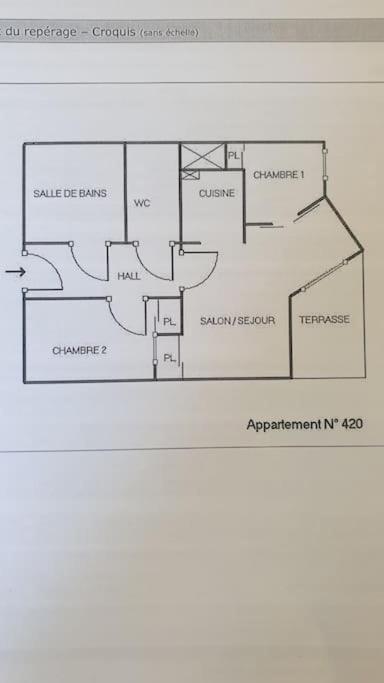 Spacieux Appartement 37M2-T3-Rdc-6 Personnes-100M Remontees Valmeinier Exterior foto